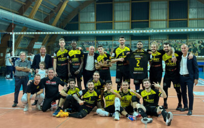 Volley serie B maschile girone A, la Canottieri Ongina coglie il primo sorriso: 3-0 alla Fas Albisola