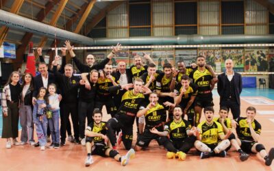 Volley serie B maschile girone A, la Canottieri Ongina è implacabile: 3-0 all’Alto Canavese nello scontro diretto per i play off