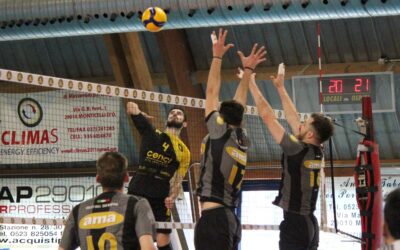 Volley serie B maschile girone D, la Canottieri Ongina non ferma la lanciatissima Ama San Martino (1-3)