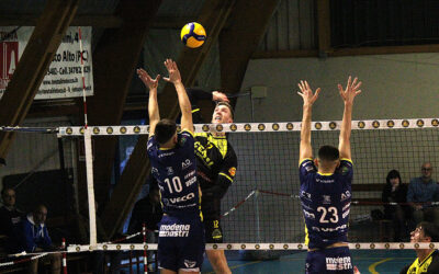Volley serie B maschile girone C, Modena si conferma bestia nera della Canottieri Ongina (3-1)