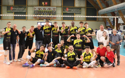 Volley serie B maschile girone C, festa doppia per la Canottieri Ongina: 3-1 al Carpi e salvezza matematica