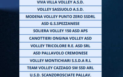 Volley serie B maschile, per la Canottieri Ongina c’è il girone B