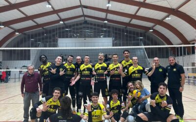Volley serie B maschile girone B, la Canottieri Ongina suda ma può far festa: arriva il tris ad Adro (1-3)