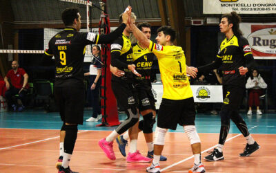 Volley serie B maschile girone B, secondo tie break consecutivo a segno per la Canottieri Ongina: piegata Soliera (3-2)