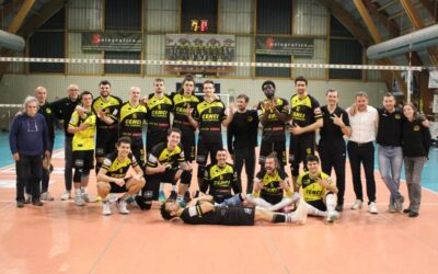 Volley serie B maschile girone B, la Canottieri Ongina torna al successo a Monticelli: 3-0 contro il Team Volley Cazzago Adro