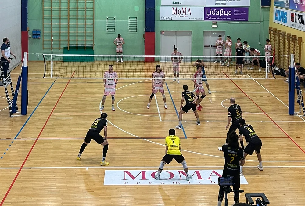 Volley serie B maschile girone B, la Canottieri Ongina scivola a Modena: interrotta la rimonta play off