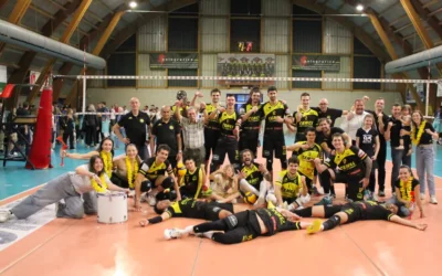 Volley serie B maschile girone B, il derby del Po si tinge di giallonero: la Canottieri Ongina la spunta su Cremona (3-2)